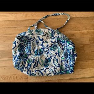 Vera Bradley Mediterranean White Travel Duffel